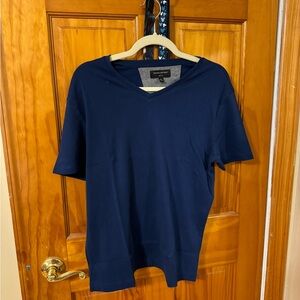 Banana Republic Mens Vee Short Sleeve V Neck Premium Wash T-Shirts Medium